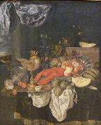 Abraham van Beijeren Grosses Stilleben mit Hummer painting